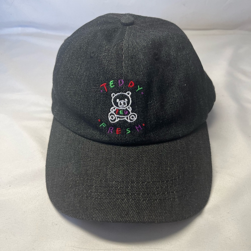 Teddy Fresh Ted Hat Baseball Cap Black Adjustable Strapback Colorful Embroidery